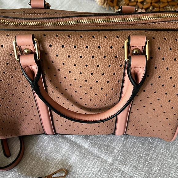 Urban Expressions Cassia Perforated Bowler Satchel - Picture 8 of 12